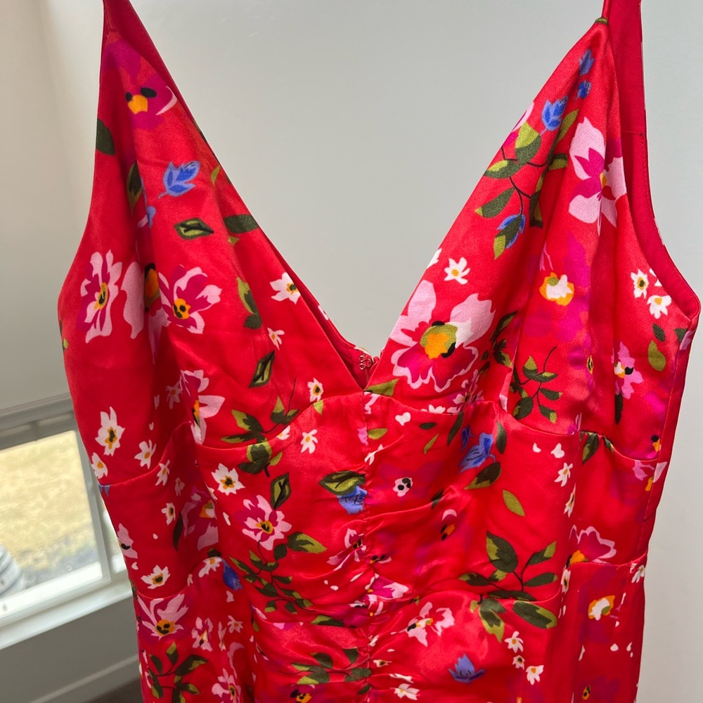 Sau lee floral Red High Low Dress revolve - Picture 3 of 9